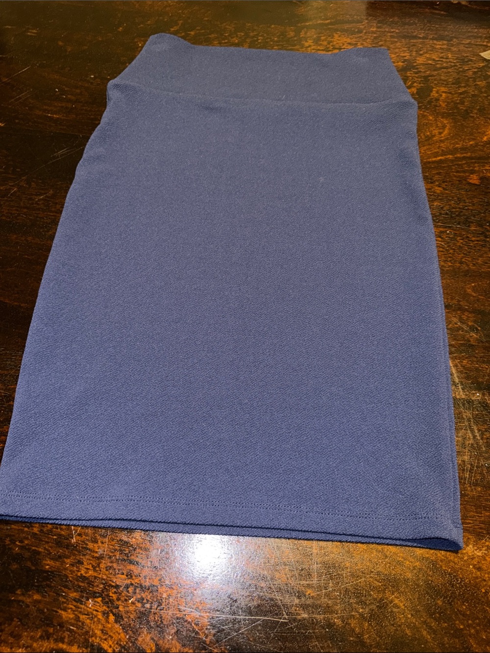 LuLaRoe Dark Blue Knit Pencil Skirt